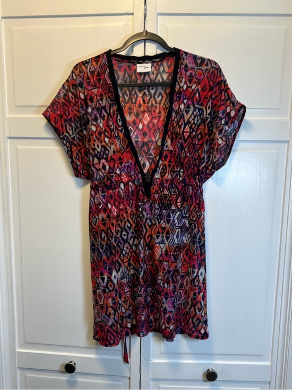 Profile By Gottex Multicolor Geometric Swim Cover-Up